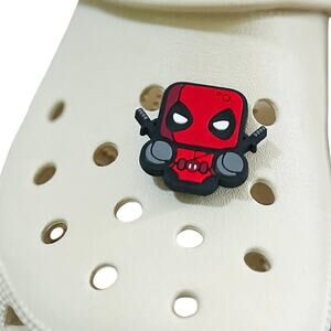 Croc Jibbitz | Deadpool Marvel Croc Charm | Cute Chibi Comic Book Style